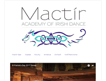 Tablet Screenshot of mactiririshdance.com